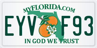 FL license plate EYVF93