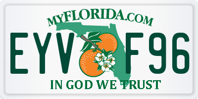 FL license plate EYVF96