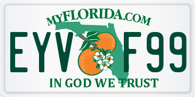 FL license plate EYVF99