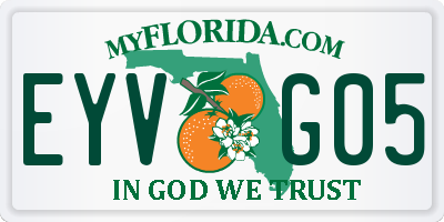 FL license plate EYVG05