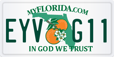 FL license plate EYVG11