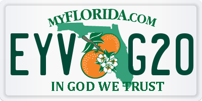 FL license plate EYVG20