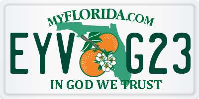 FL license plate EYVG23