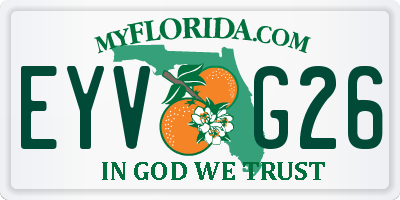 FL license plate EYVG26
