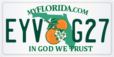 FL license plate EYVG27