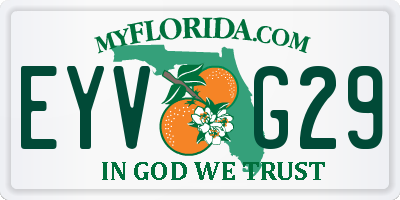 FL license plate EYVG29