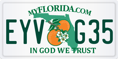 FL license plate EYVG35