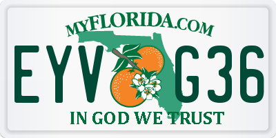 FL license plate EYVG36