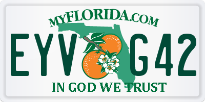 FL license plate EYVG42