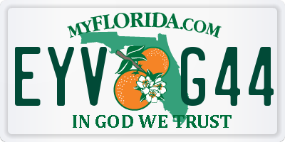 FL license plate EYVG44