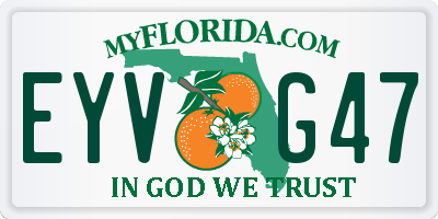 FL license plate EYVG47