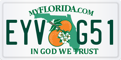 FL license plate EYVG51