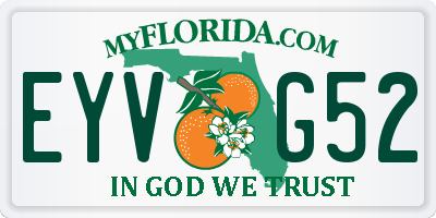 FL license plate EYVG52