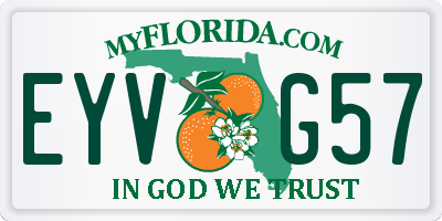 FL license plate EYVG57