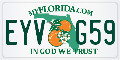 FL license plate EYVG59
