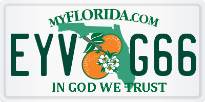 FL license plate EYVG66