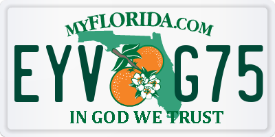 FL license plate EYVG75