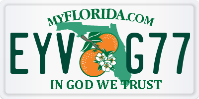 FL license plate EYVG77