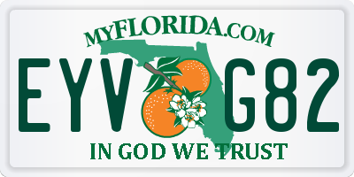 FL license plate EYVG82