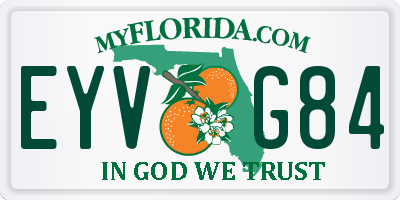 FL license plate EYVG84