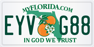 FL license plate EYVG88