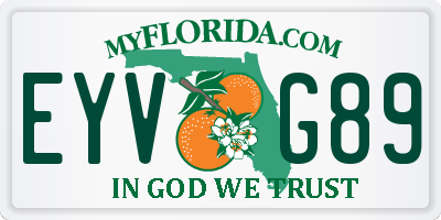 FL license plate EYVG89