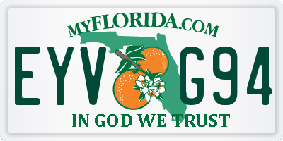 FL license plate EYVG94