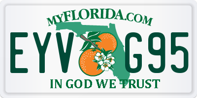 FL license plate EYVG95