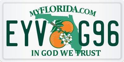 FL license plate EYVG96