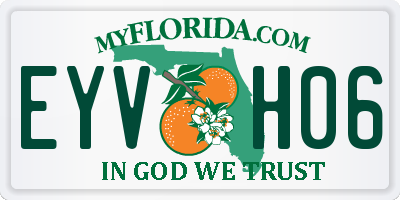 FL license plate EYVH06