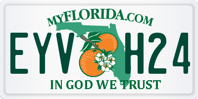 FL license plate EYVH24