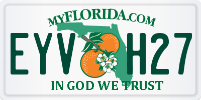 FL license plate EYVH27