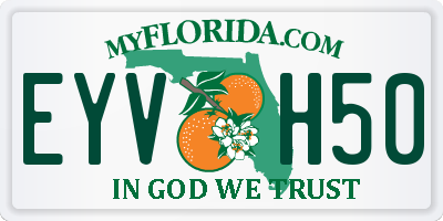 FL license plate EYVH50