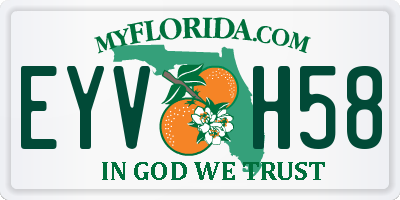 FL license plate EYVH58