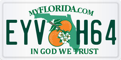 FL license plate EYVH64