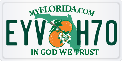FL license plate EYVH70