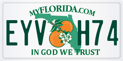 FL license plate EYVH74