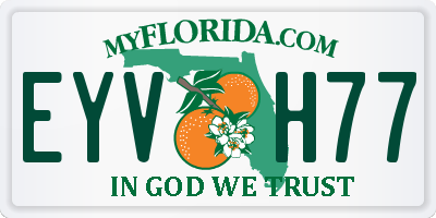 FL license plate EYVH77
