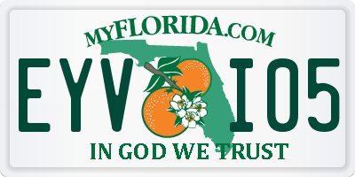 FL license plate EYVI05