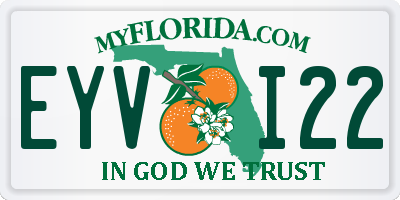 FL license plate EYVI22