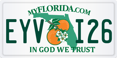 FL license plate EYVI26
