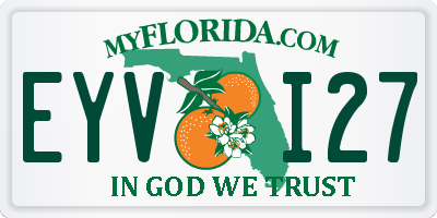 FL license plate EYVI27