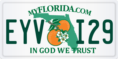 FL license plate EYVI29