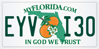 FL license plate EYVI30