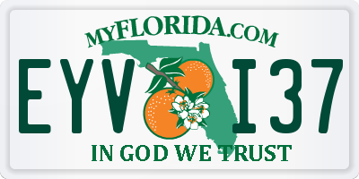FL license plate EYVI37