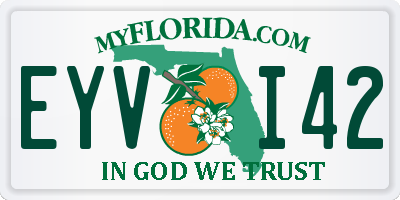 FL license plate EYVI42