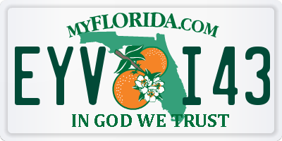 FL license plate EYVI43