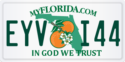 FL license plate EYVI44