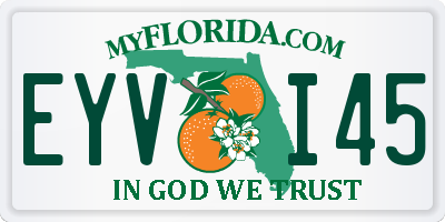 FL license plate EYVI45