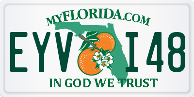 FL license plate EYVI48
